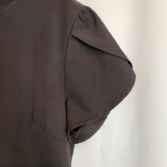 Beyove Women's Ruffle Dress Short Sleeve Round Neck Casual Dress Loose Flowy M - Picture 4 of 9